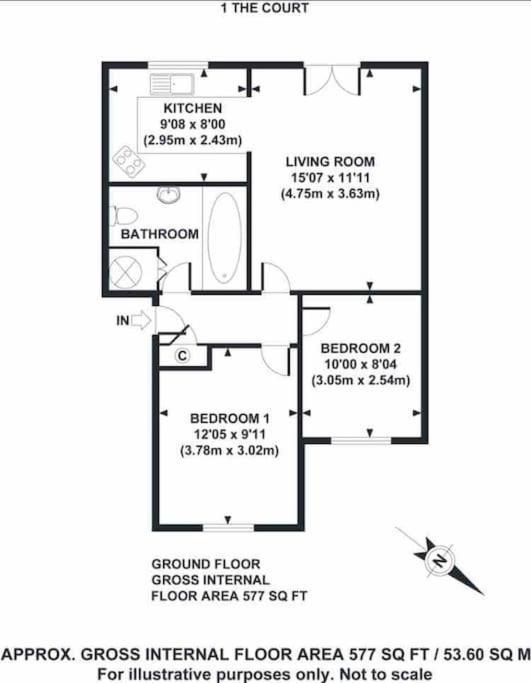 Gardenside, Free Private Parking Included, Bowness Apartment Exterior photo